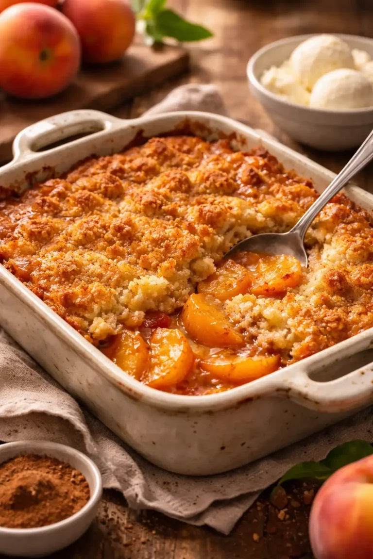 peach cobbler recipe with cake mix