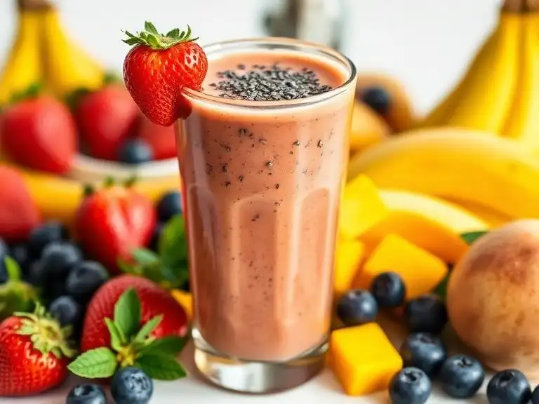 chia seeds in fruit smoothies