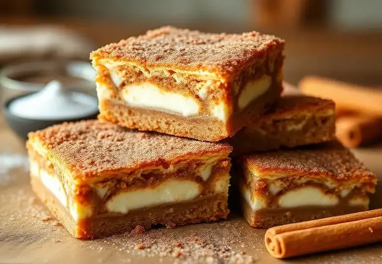 Churro Cheesecake Recipe : Easy Cinnamon Sugar Bars with Crescent Rolls